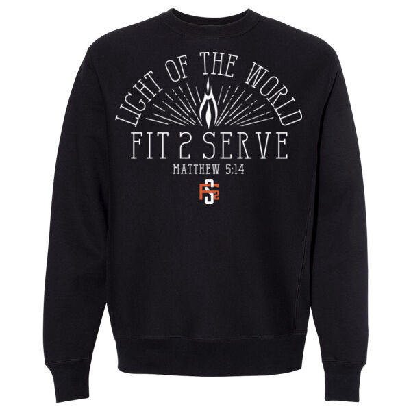 LIGHT OF THE WORLD - MATTHEW 5:14 - CREWNECK SWEATSHIRT - $3XFKA5$ Thumbnail
